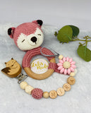 Pacifier chain and teether set