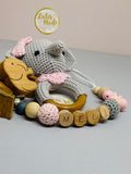 Pacifier chain and teether set