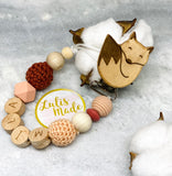 Pacifier chain and teether set