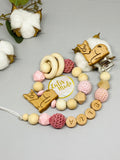 Pacifier chain and teether set