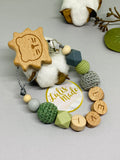 Pacifier chain and teether set