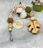 Pacifier chain and teether set