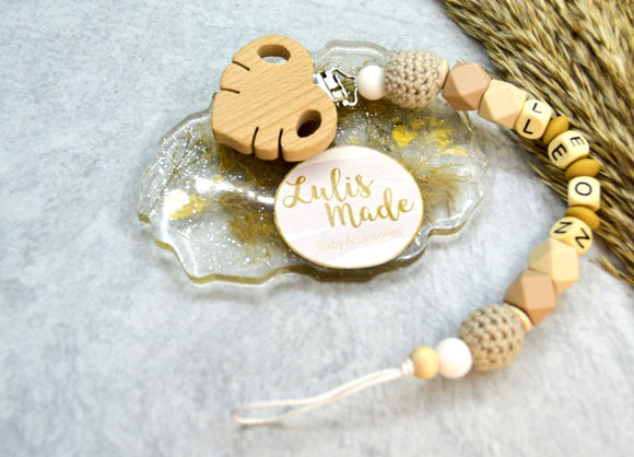 Pacifier chain with name