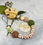 Pacifier chain and teether set