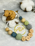 Pacifier chain and teether set