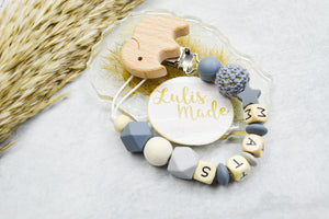 Schnullerkette mit Namen Personalisiert