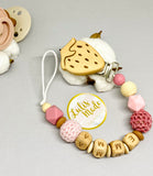 Pacifier chain and teether set