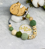 Pacifier chain and teether set