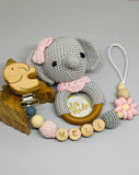 Pacifier chain and teether set