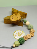 Pacifier chain and teether set